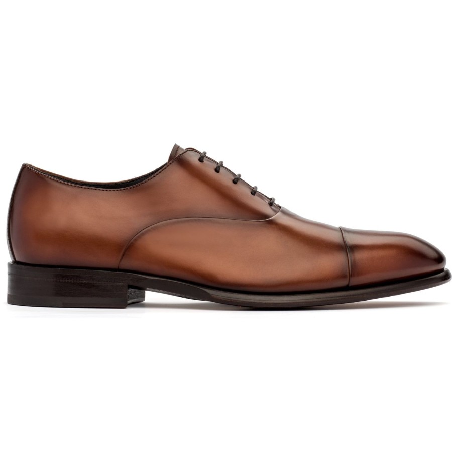 Shoes To Boot New York | Faro Calf Cap Toe Cognac