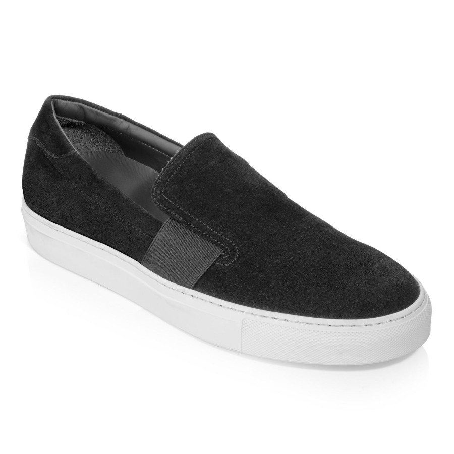 Shoes To Boot New York | Newcastle Slip-On Sneaker Black Suede