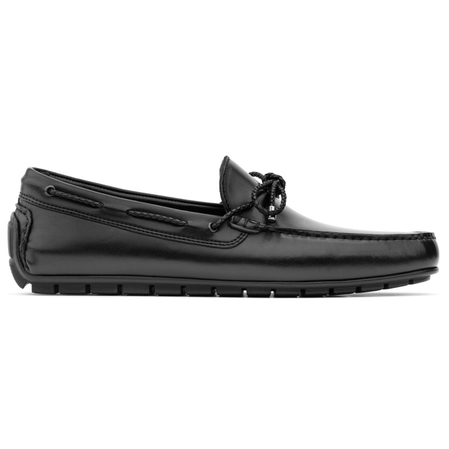 Shoes To Boot New York | Lucio Driving Shoe Black Calf