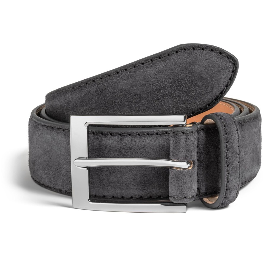 Accessories To Boot New York | Belt Slate Blue Suede