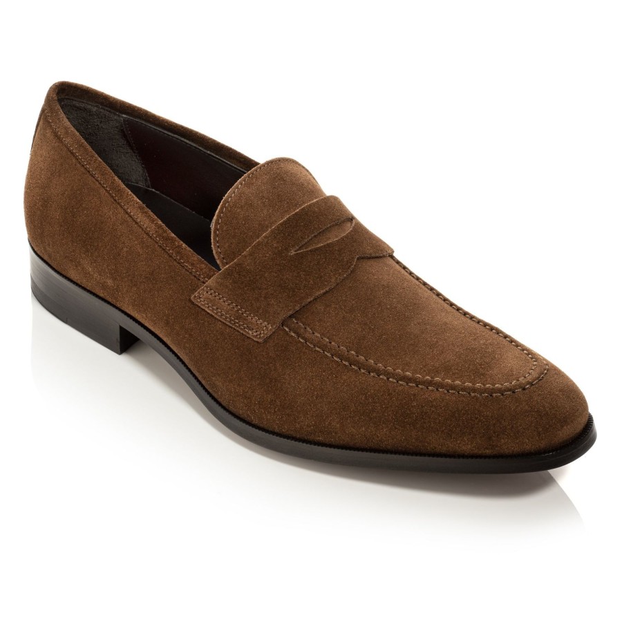 Shoes To Boot New York | Tesoro Slip On Mid Brown Suede