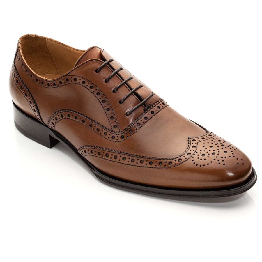 Shoes To Boot New York | Avellino Wingtip Cognac