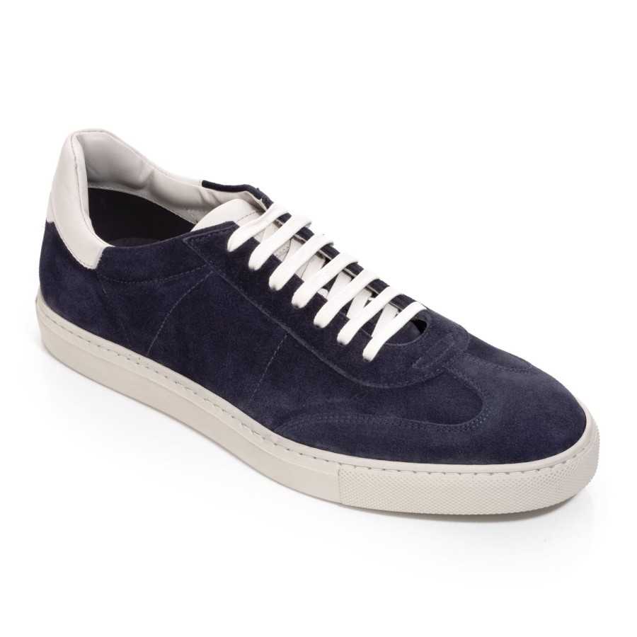 Shoes To Boot New York | Solaro Retro Sneaker Navy Suede / Off White