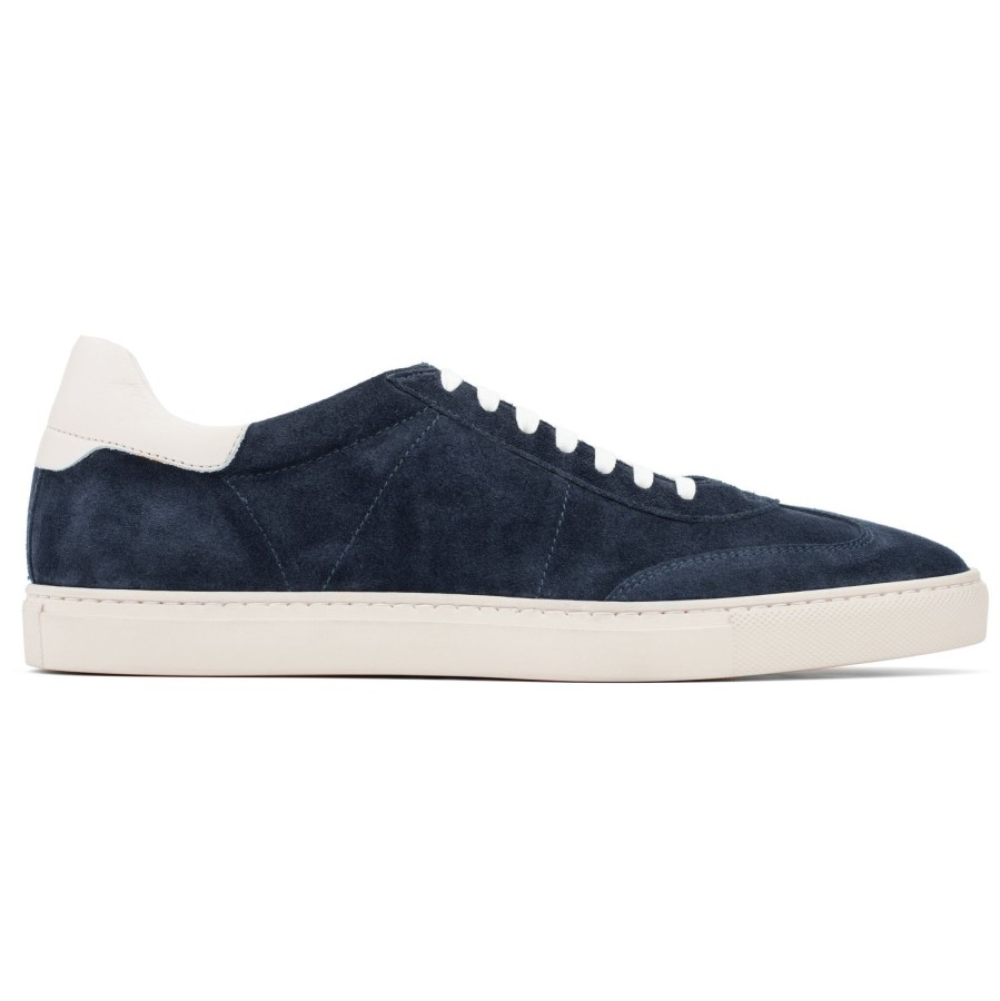 Shoes To Boot New York | Solaro Retro Sneaker Navy Suede / Off White