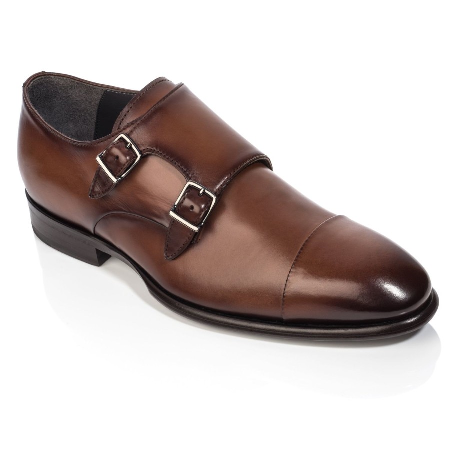 Shoes To Boot New York | Capo Cap Toe Monkstrap Cognac