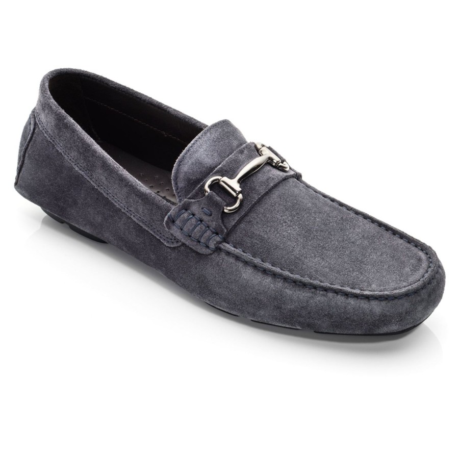 Shoes To Boot New York | Del Amo Driving Shoe Slate Blue