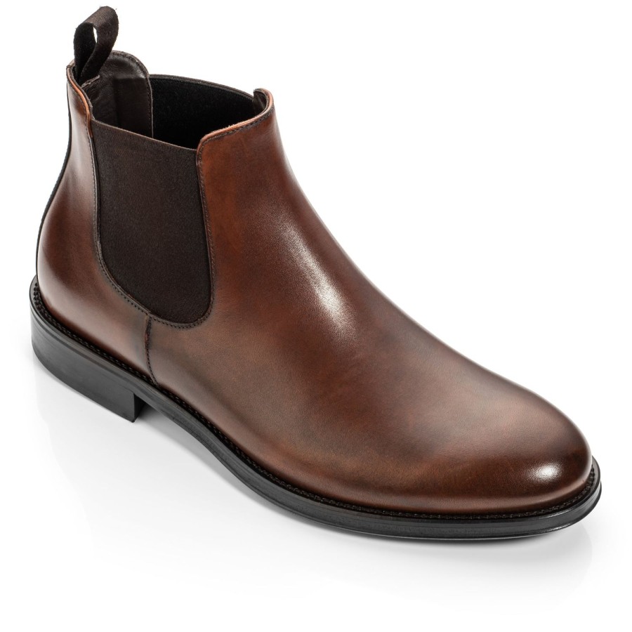 Shoes To Boot New York | Shelby Ii Chelsea Boot Burnished Brown Calf