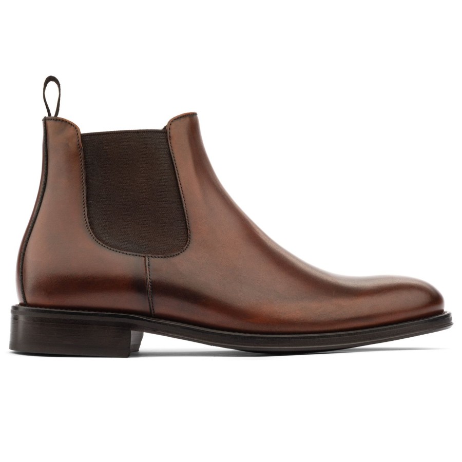 Shoes To Boot New York | Shelby Ii Chelsea Boot Burnished Brown Calf