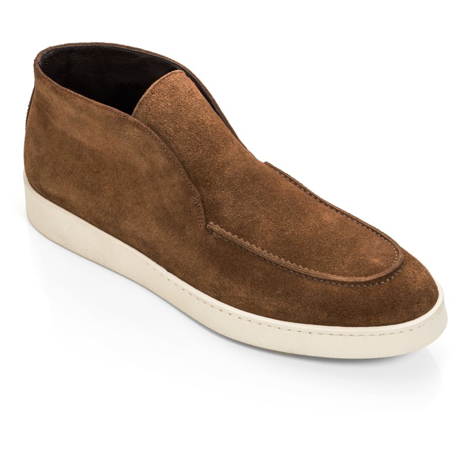 Shoes To Boot New York | Reed Slip On Boot Mid Brown Suede