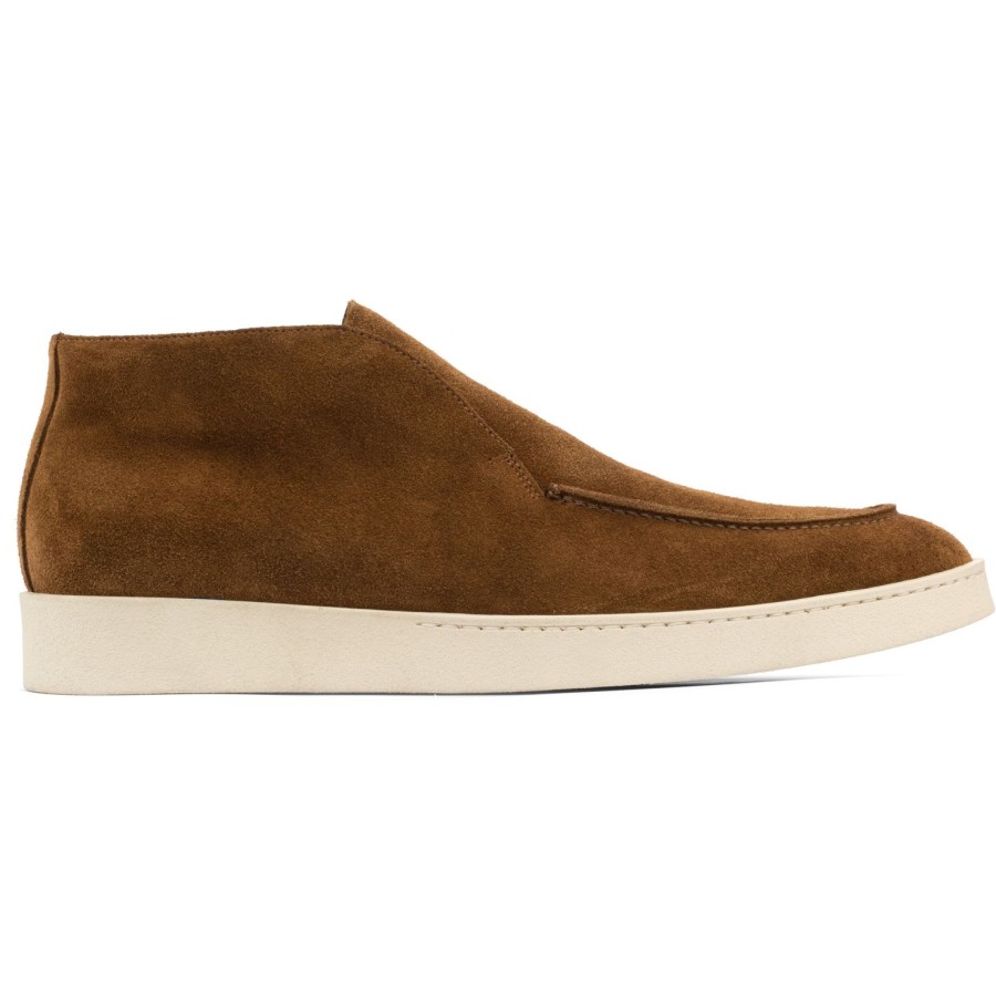 Shoes To Boot New York | Reed Slip On Boot Mid Brown Suede