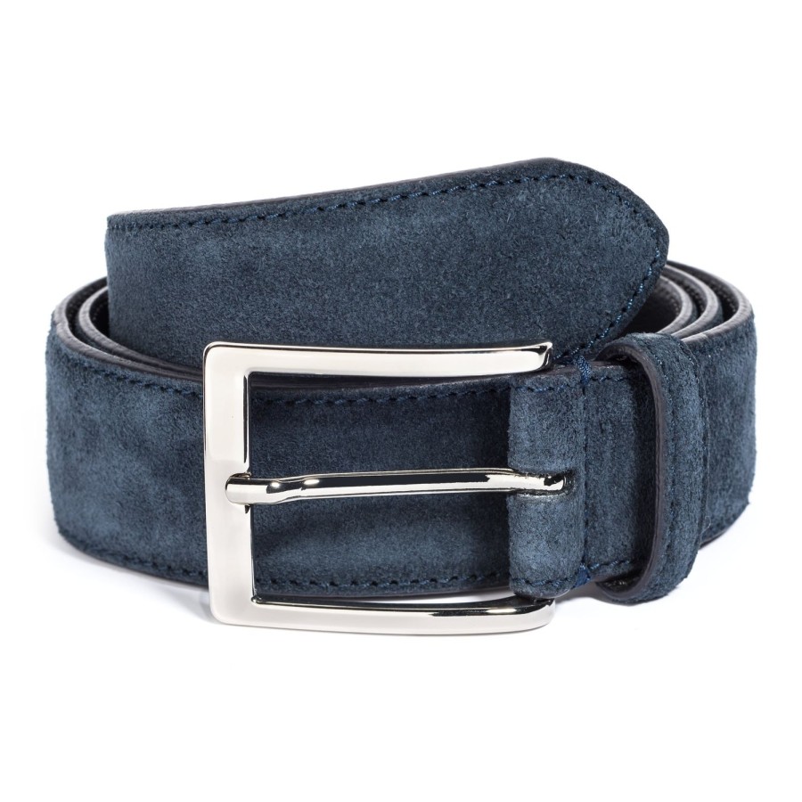 Accessories To Boot New York | Bright Belt Blue Suede