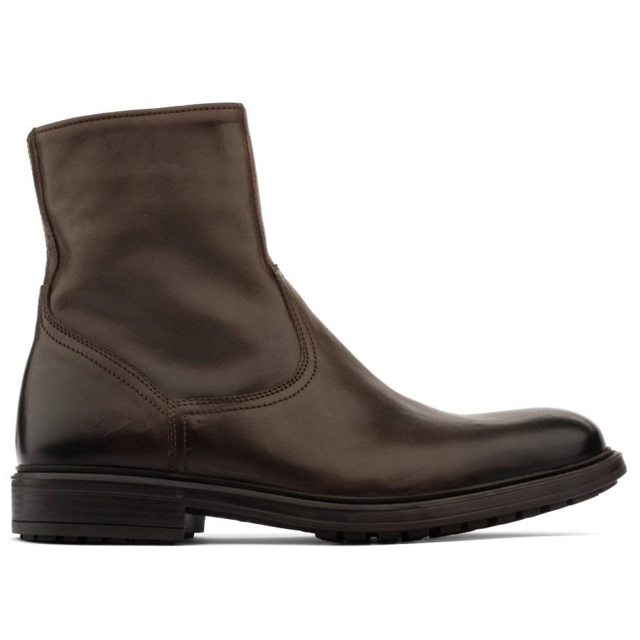 Shoes To Boot New York | Muller Zip Boot Dark Brown Calf