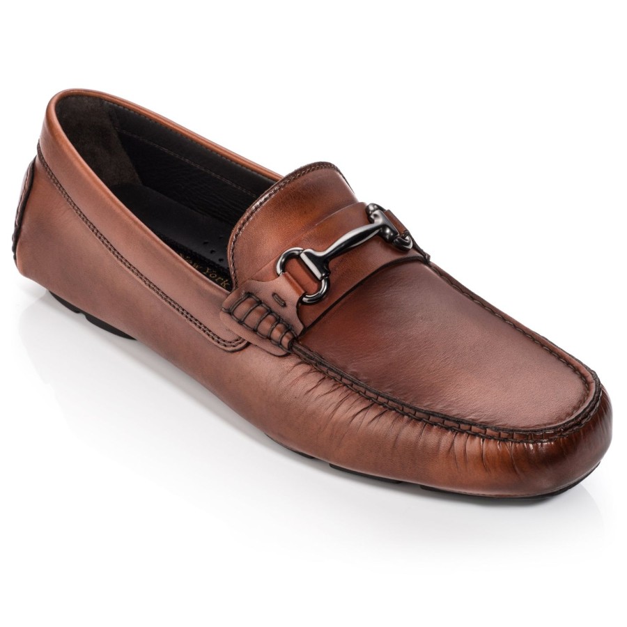 Shoes To Boot New York | Del Amo Driving Shoe Cognac