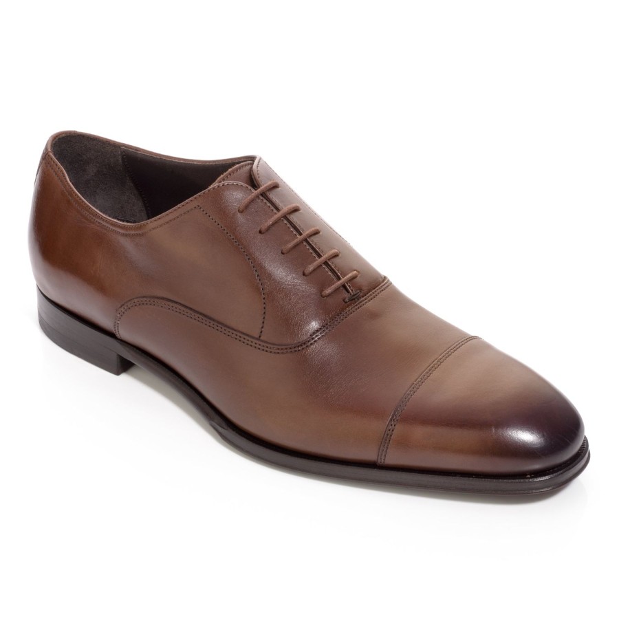 Shoes To Boot New York | Nico Cap Toe Oxford Burnished Brown