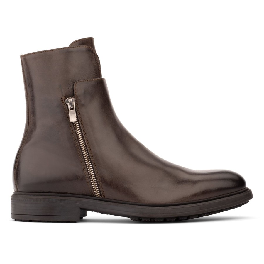 Shoes To Boot New York | Boyd Zipper Boot Dark Brown