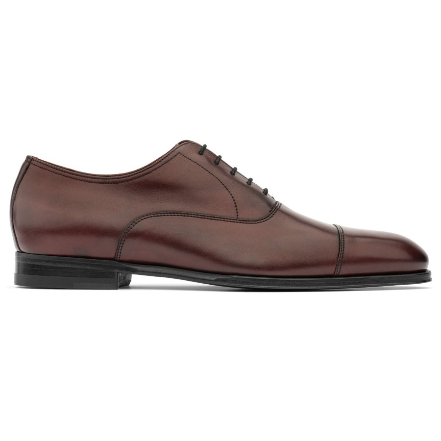 Shoes To Boot New York | Nico Cap Toe Oxford Bordeaux