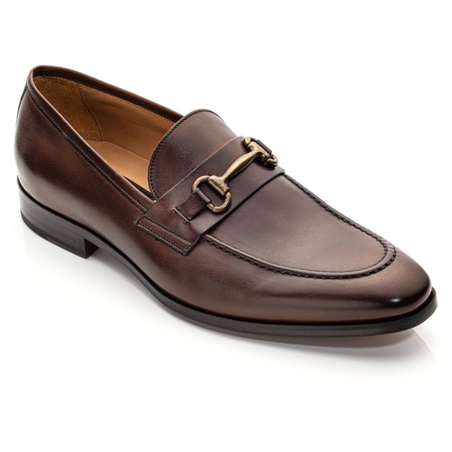 Shoes To Boot New York | Forio Calf Bit Loafer Dark Brown