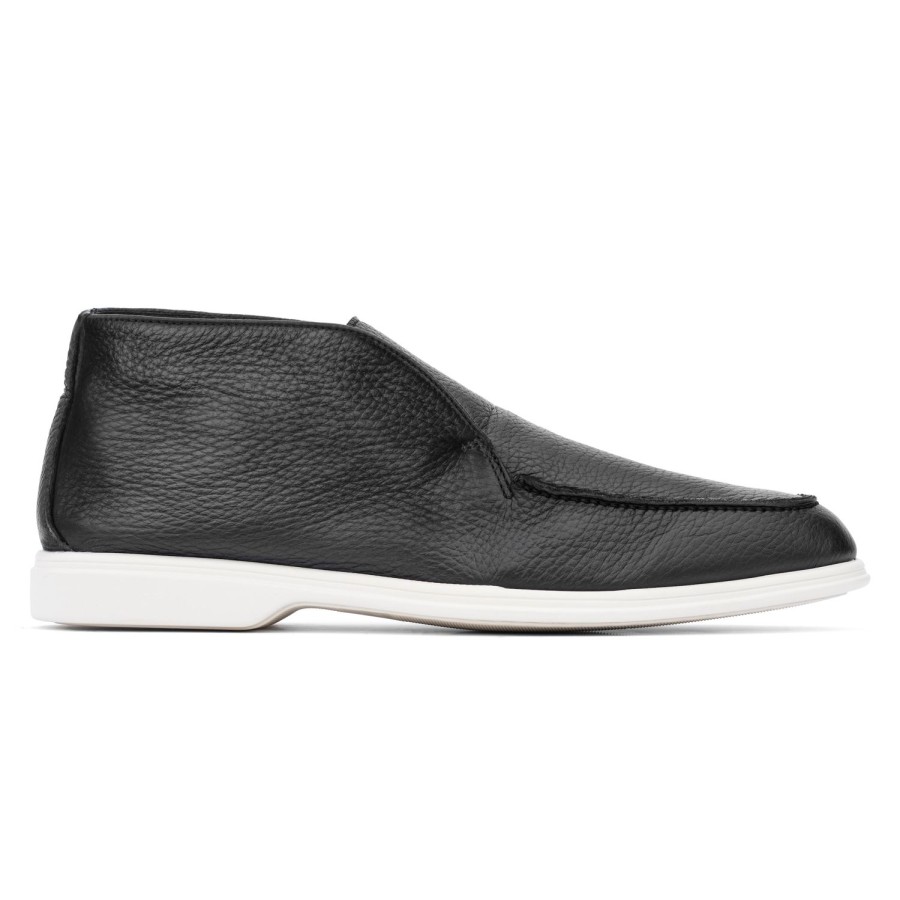 Shoes To Boot New York | Armand Laceless Chukka Boot Black Deerskin