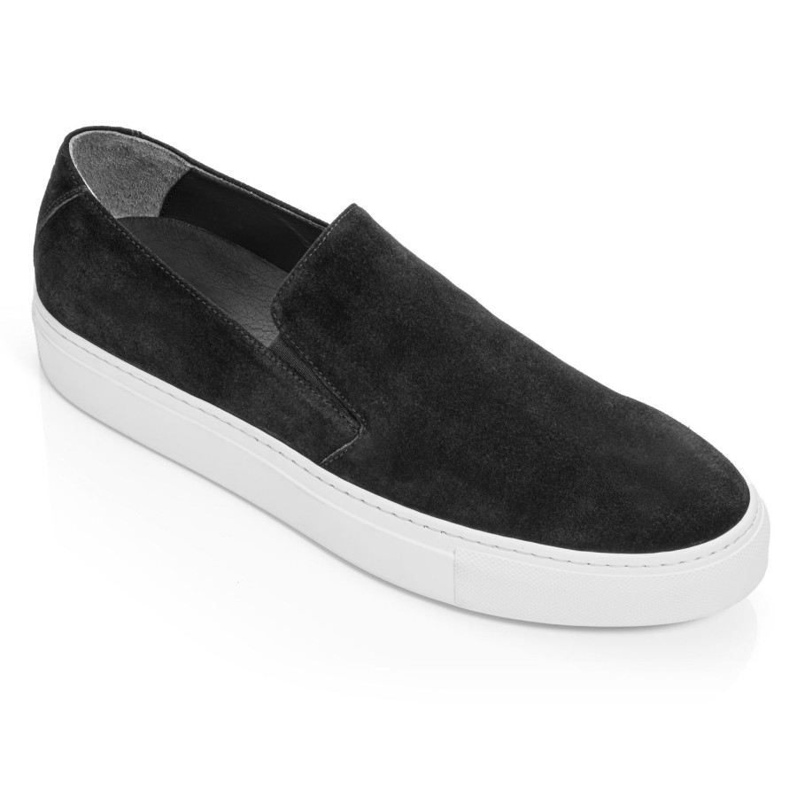 Shoes To Boot New York | Foreman Slip On Sneaker Black Suede