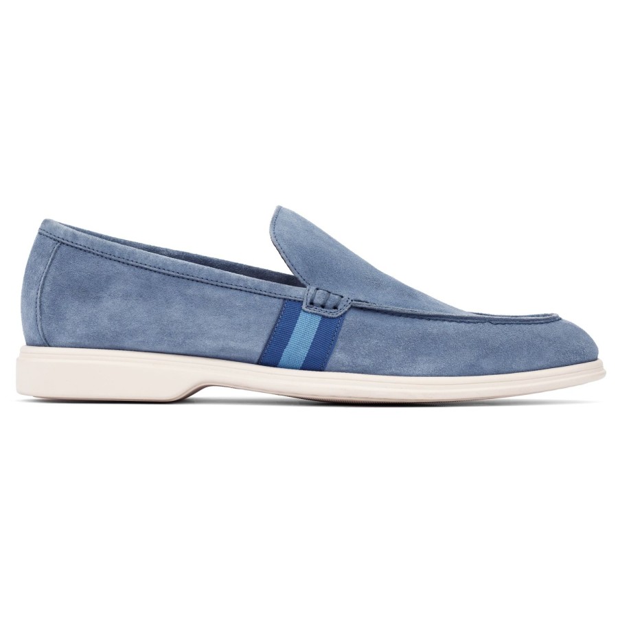 Shoes To Boot New York | Matteo Suede Slip On Pale Blue