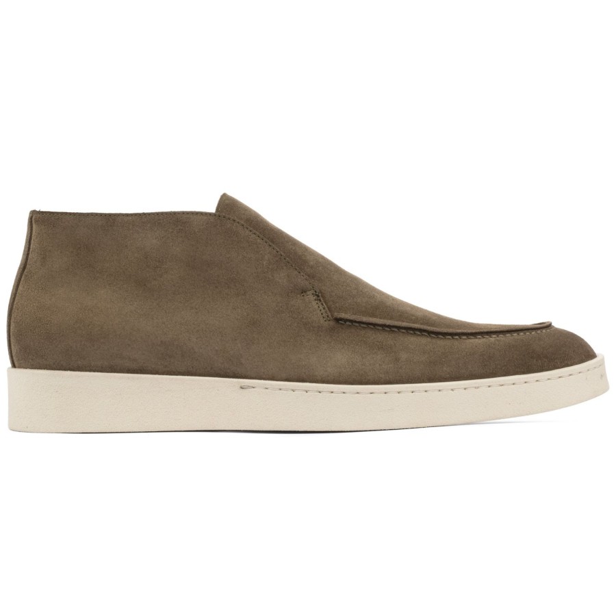 Shoes To Boot New York | Reed Slip On Boot Olive Suede