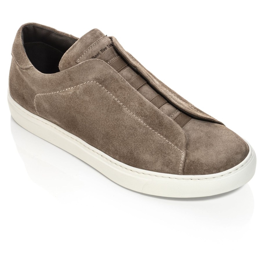 Shoes To Boot New York | Stone Slip On Sneaker Taupe Suede