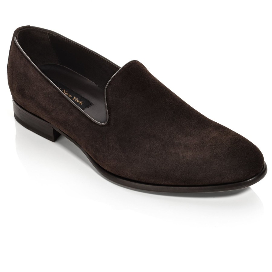 Shoes To Boot New York | Pryce Slip On Dark Brown Suede