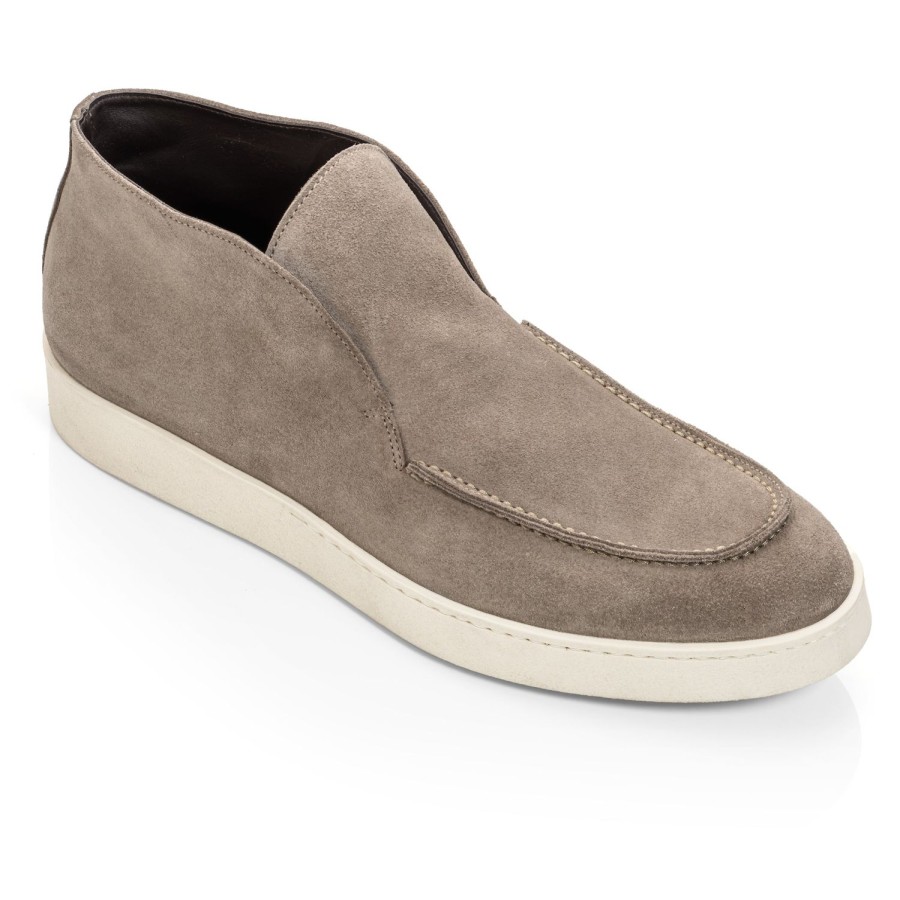 Shoes To Boot New York | Reed Slip On Boot Taupe Suede