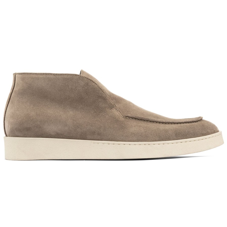 Shoes To Boot New York | Reed Slip On Boot Taupe Suede