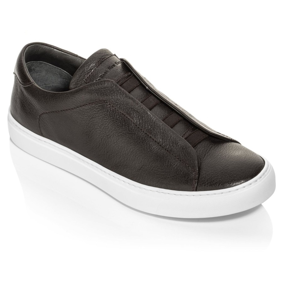 Shoes To Boot New York | Brien Elastic Slip On Sneaker Dark Brown Deer