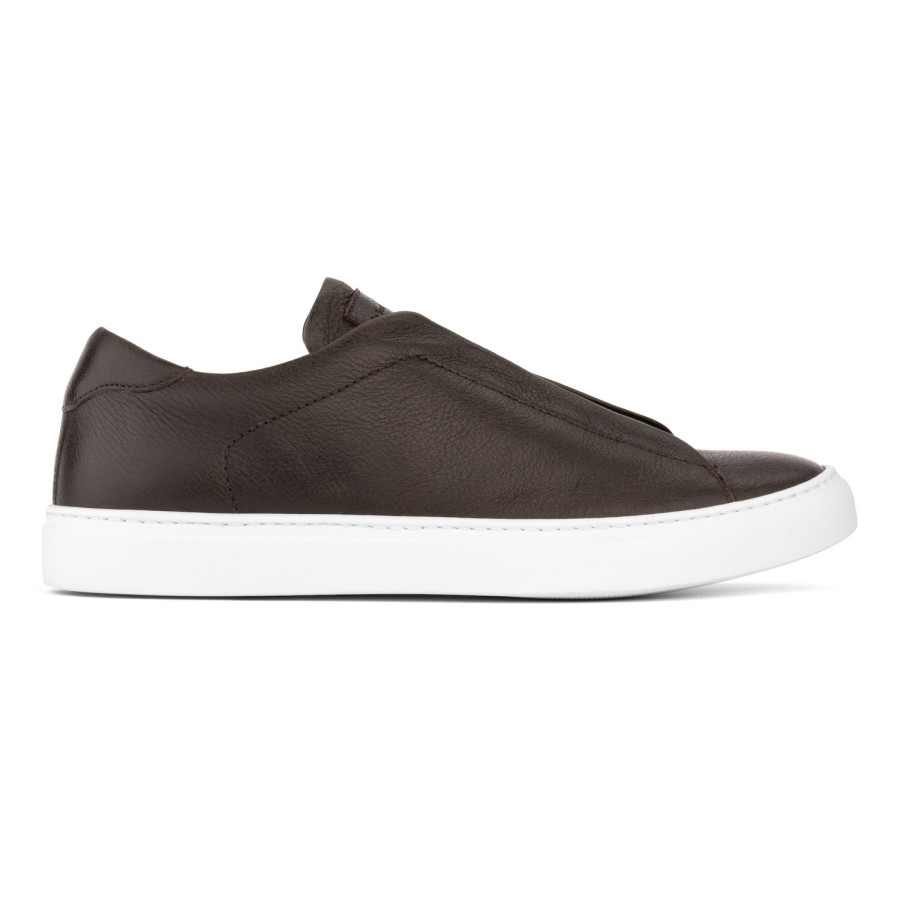 Shoes To Boot New York | Brien Elastic Slip On Sneaker Dark Brown Deer