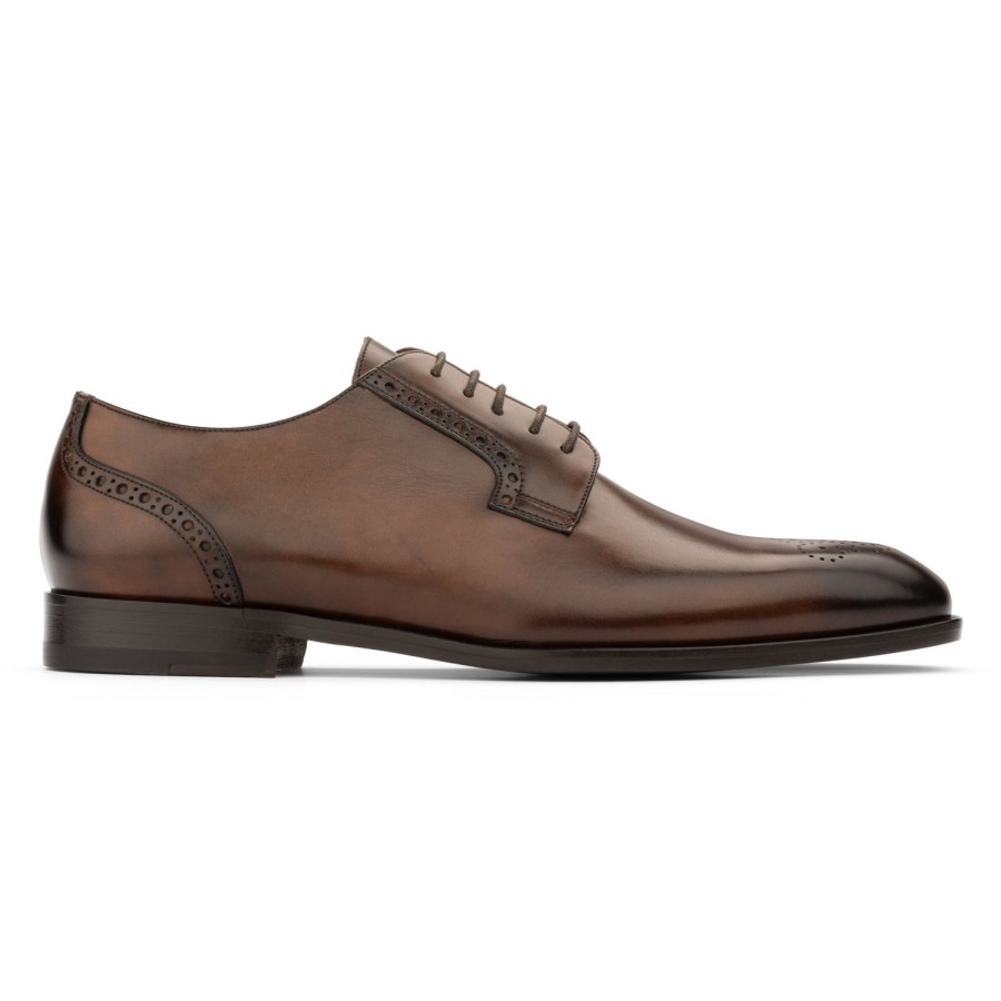 Shoes To Boot New York | Laver Medallion Toe Burnished Brown