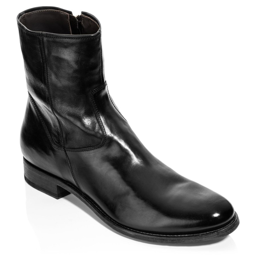 Shoes To Boot New York | Belvedere Zip Boot Black