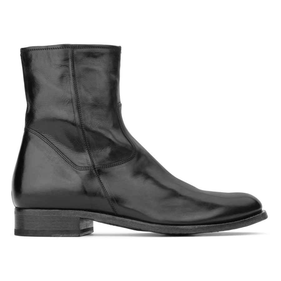 Shoes To Boot New York | Belvedere Zip Boot Black