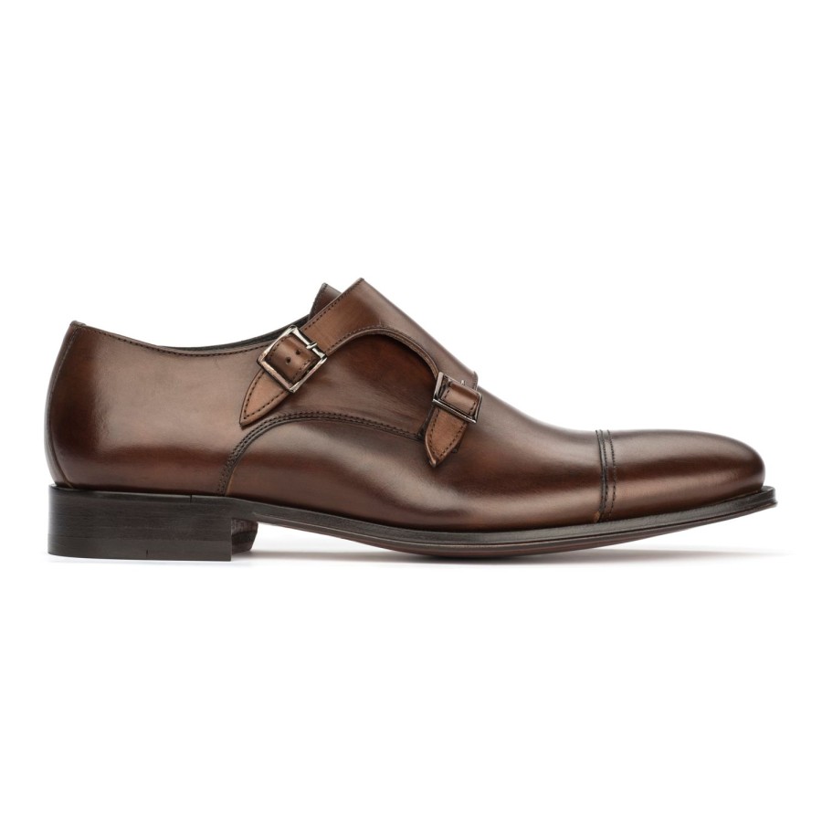 Shoes To Boot New York | Grant Calf Double Monkstrap Brown