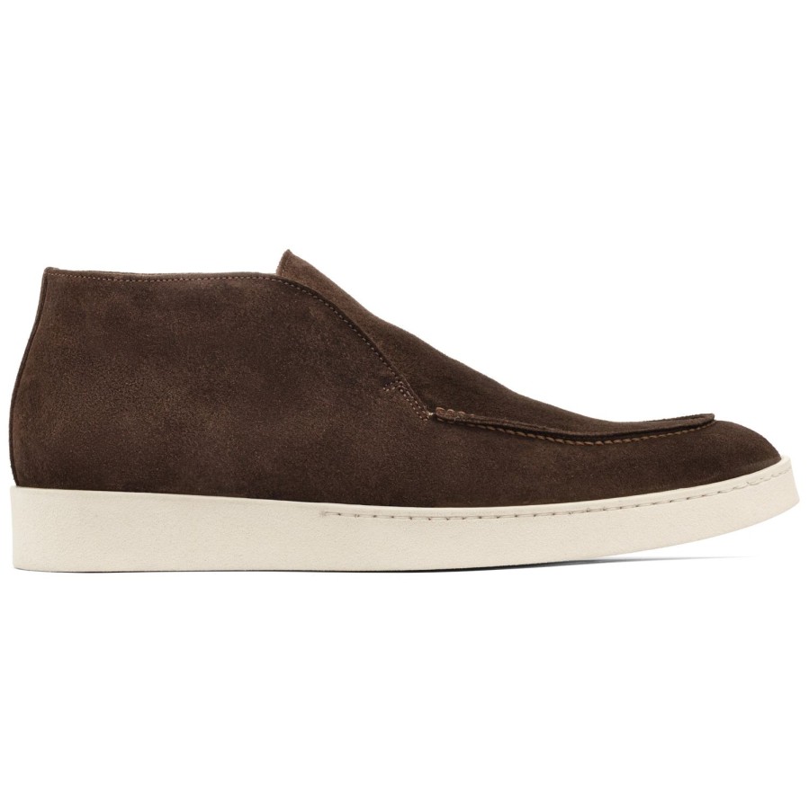 Shoes To Boot New York | Reed Slip On Boot Dark Brown Suede