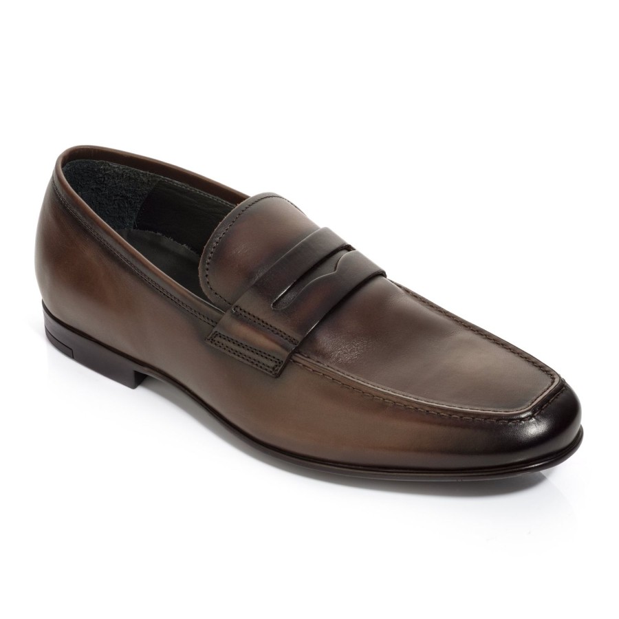 Shoes To Boot New York | Alek Penny Loafer Burnished Brown