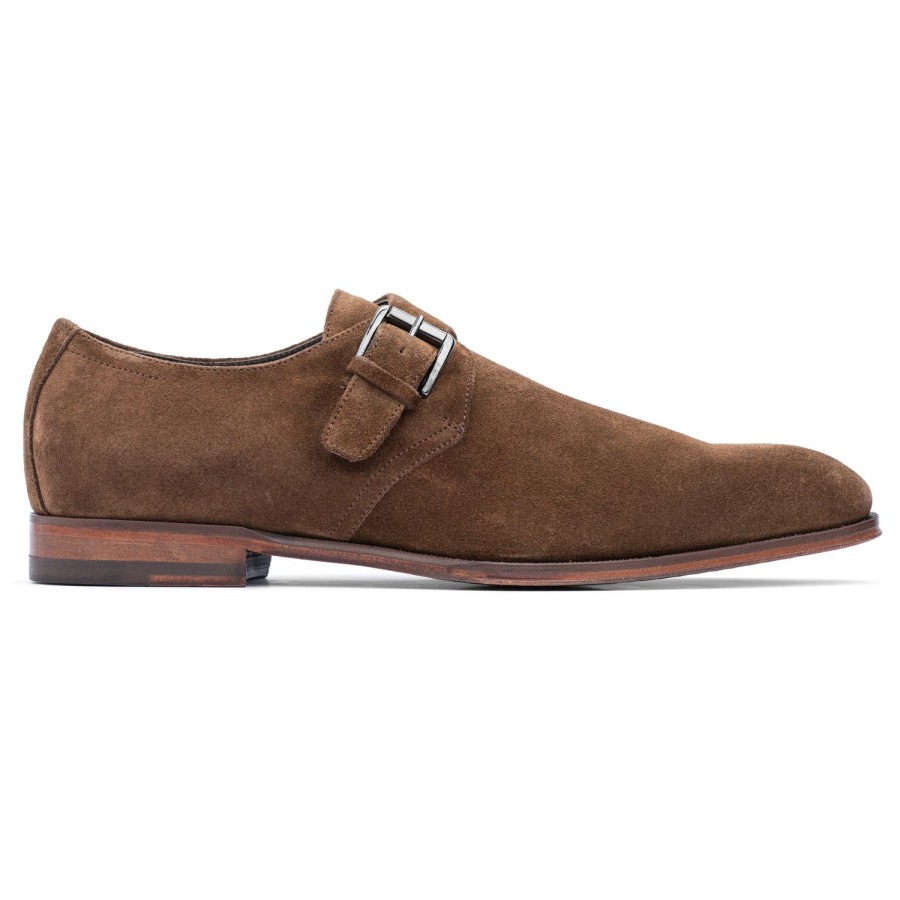 Shoes To Boot New York | Bower Monkstrap Mid Brown Suede