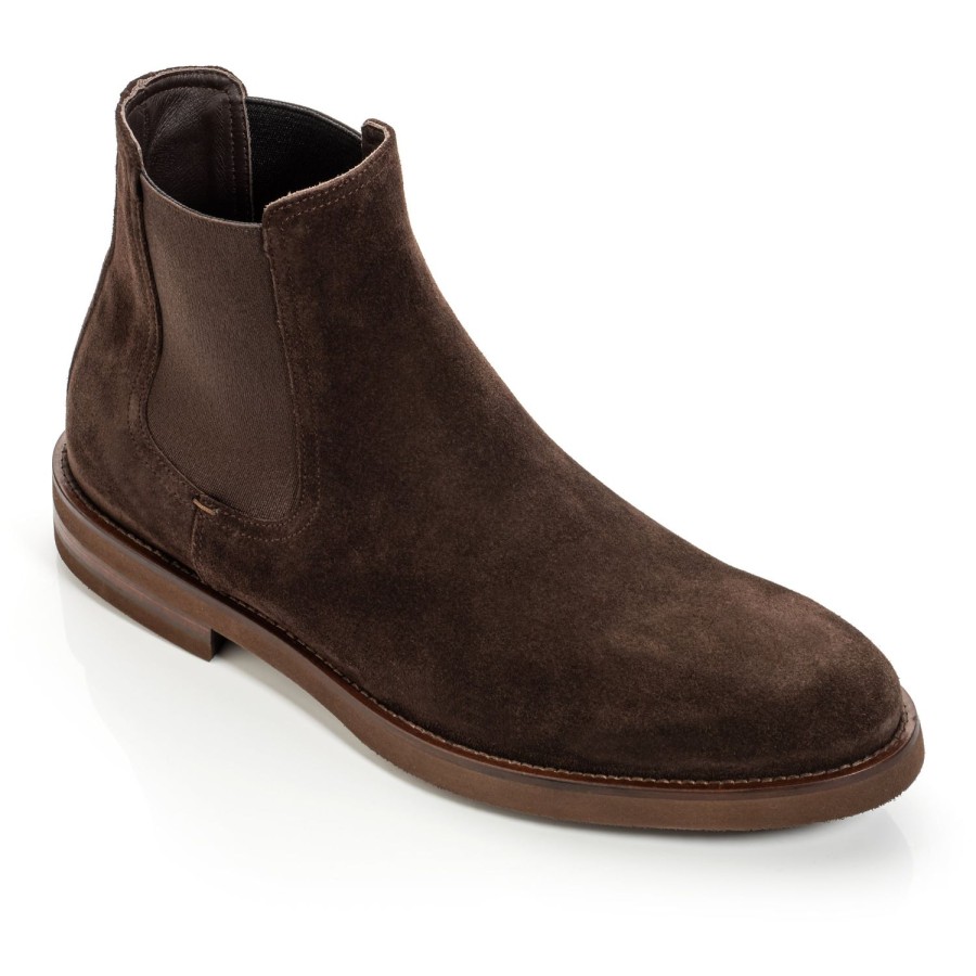 Shoes To Boot New York | Whitman Chelsea Boot Dark Brown Suede