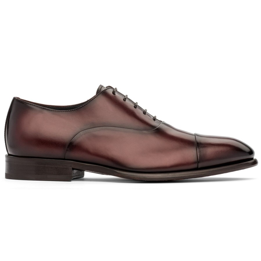 Shoes To Boot New York | Faro Calf Cap Toe Bordeaux